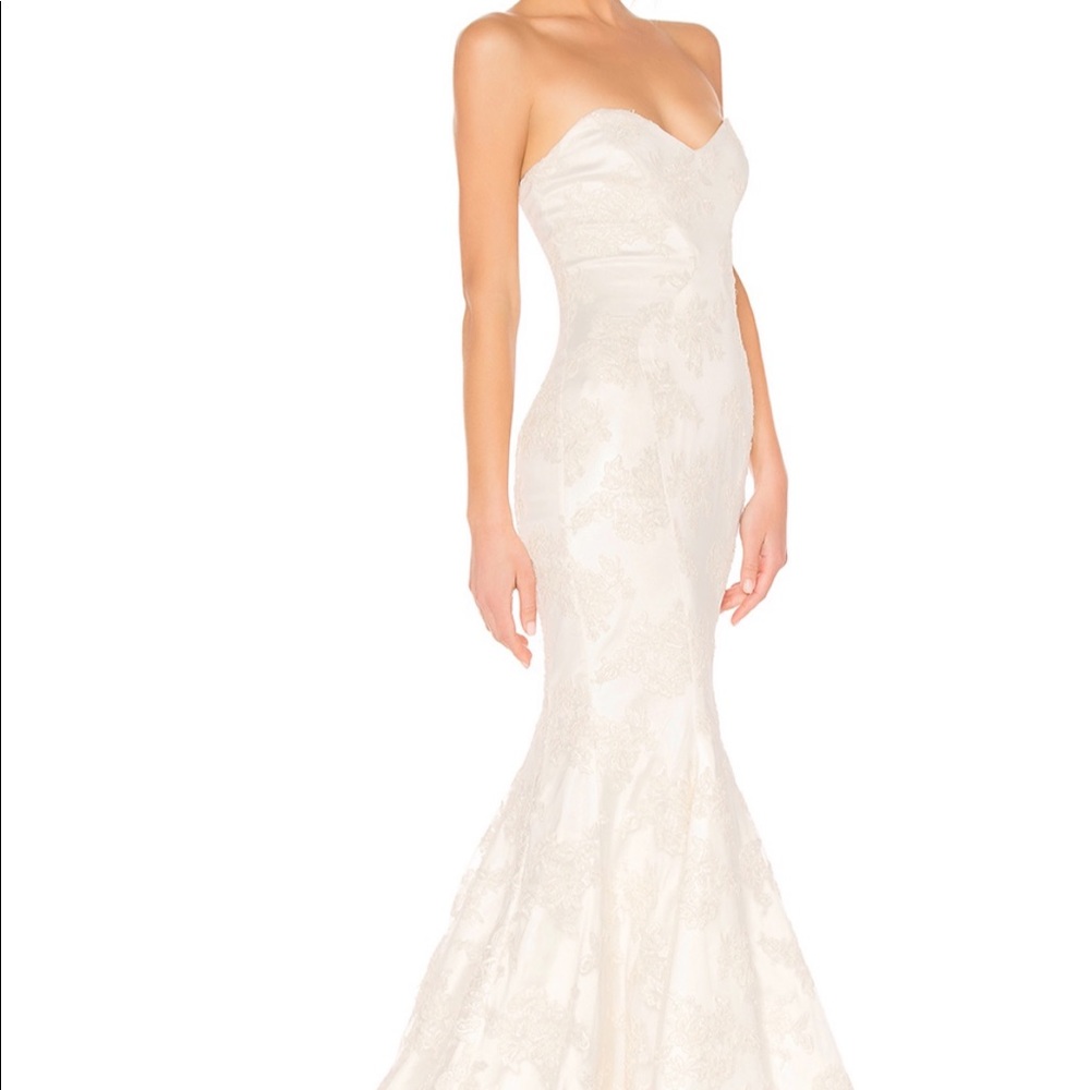 x REVOLVE Amelia Gown in Ivory Michael Costello